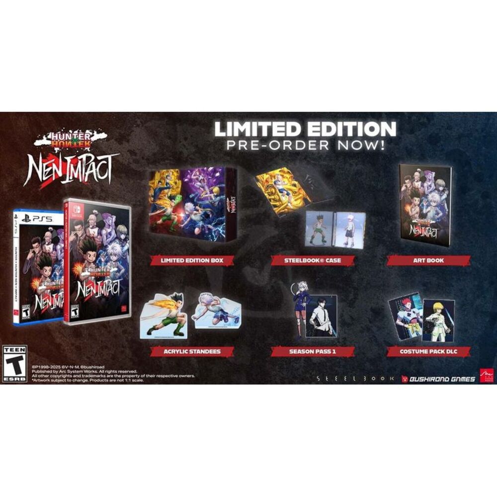 Hunter x Hunter Nen Impact Limited Edition for Nintendo Switch  VIDEOGAMES